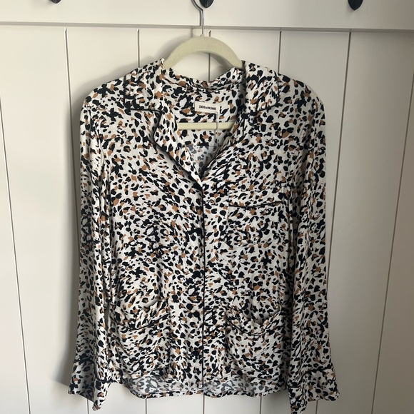 NWT Zadig & Voltaire Tradi Leo blouse in Natural as seen on Hailey Bieber - Picture 7 of 13